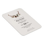 Magnet Flexible Invitation de la fête de remise de diplômes Rustic (Côté Droit)