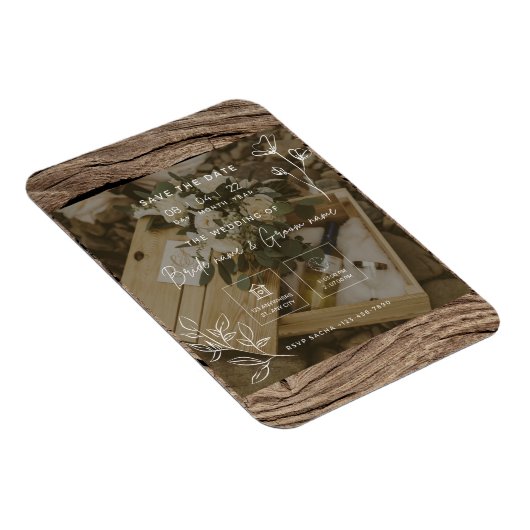 Magnet Flexible invitation de mariage (Côté Droit)