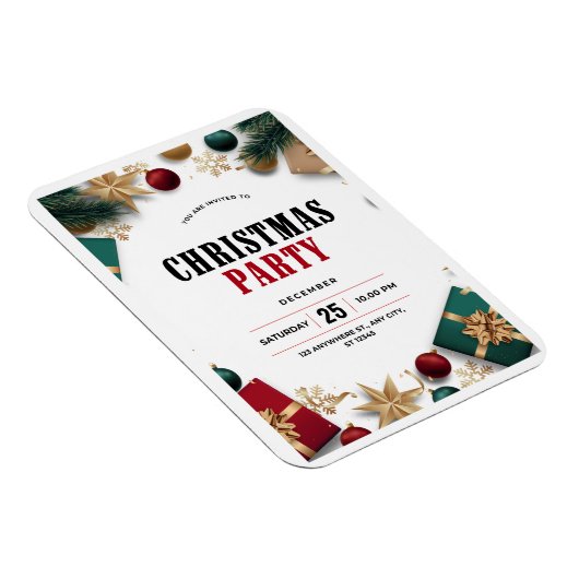 Magnet Flexible Invitation de Noël (Côté Droit)