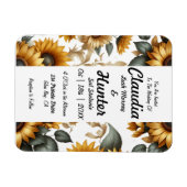 Magnet Flexible Invitation de patch de tournesol (Horizontal)