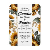 Magnet Flexible Invitation de patch de tournesol (Vertical)