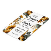 Magnet Flexible Invitation de patch de tournesol (Côté Gauche)