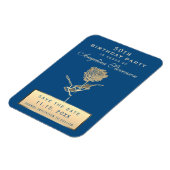 Magnet Flexible Invitation de sauvegarde de date pour 50e annivers (Côté Gauche)