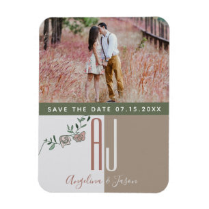 Magnet Flexible Invitation de sauvegarde de mariage en terre cuite