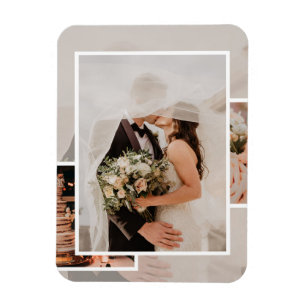 Magnet Flexible Invitation de tableau d'ambiance de mise en page v