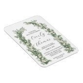 Magnet Flexible Invitations de mariage de l'arc floral (Côté Droit)