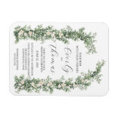 Magnet Flexible Invitations de mariage de l'arc floral (Horizontal)