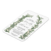 Magnet Flexible Invitations de mariage de l'arc floral (Côté Gauche)