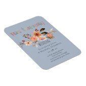 Magnet Flexible Invitations de mariage Thanksgiving Dusty Blue Ora (Côté Droit)
