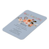 Magnet Flexible Invitations de mariage Thanksgiving Dusty Blue Ora (Côté Gauche)