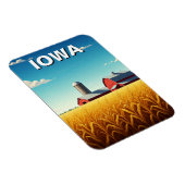 Magnet Flexible Iowa Cornfield Red Grange (Côté Droit)