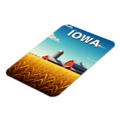 Magnet Flexible Iowa Cornfield Red Grange (Côté Gauche)