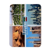 Magnet Flexible IR Iran - Ispahan - Désert de la verdure - (Vertical)