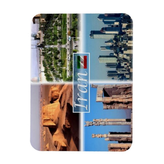 Magnet Flexible IR Iran - Ispahan - Désert de la verdure - (Vertical)