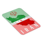 Magnet Flexible Iran Map with Flag and Emblem (Côté Droit)
