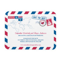 IRELAND Air Mail Wedding Enregistrer la date 3x4