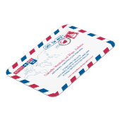 Magnet Flexible IRELAND Air Mail Wedding Enregistrer la date 3x4 (Côté Gauche)