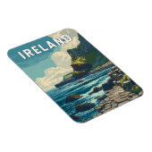 Magnet Flexible Ireland Illustration Travel Art Vintage (Côté Droit)