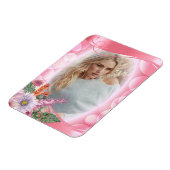 Magnet Flexible Iridescente Bokeh PInk & Pretty Flowers - do-it-yo (Côté Gauche)