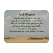 Magnet Flexible Irish Blessing Golden Wheat Fields Photo (Horizontal)