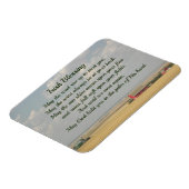 Magnet Flexible Irish Blessing Golden Wheat Fields Photo (Côté Gauche)