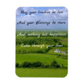 Magnet Flexible Irish Blessing, que vos ennuis soient moins (Vertical)