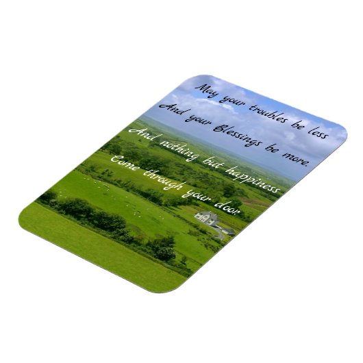 Magnet Flexible Irish Blessing, que vos ennuis soient moins (Côté Gauche)