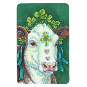 MAGNET FLEXIBLE IRLANDAIS BRED ST. PATRICK'S DAY HEIFER, VACHE SHA