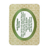 Magnet Flexible Irlandais mariage bénédiction, or et Mariage vert (Vertical)