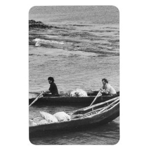 Magnet Flexible Irlande vintage, bateau currach de l'île d'Aran en