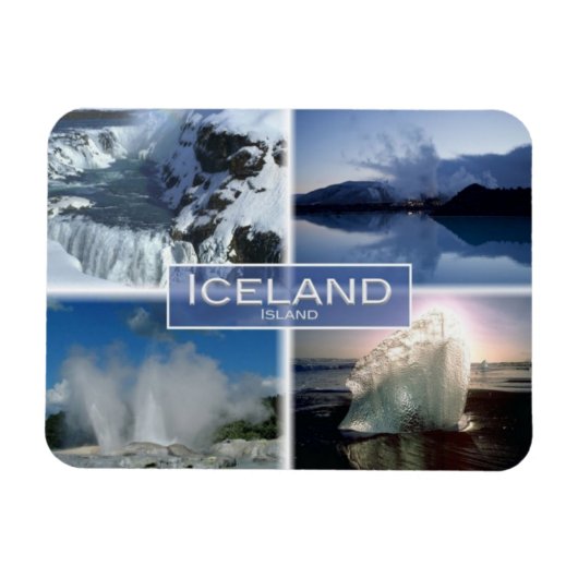 Magnet Flexible IS Islande - Jokulsarlon - Gullfoss - (Horizontal)