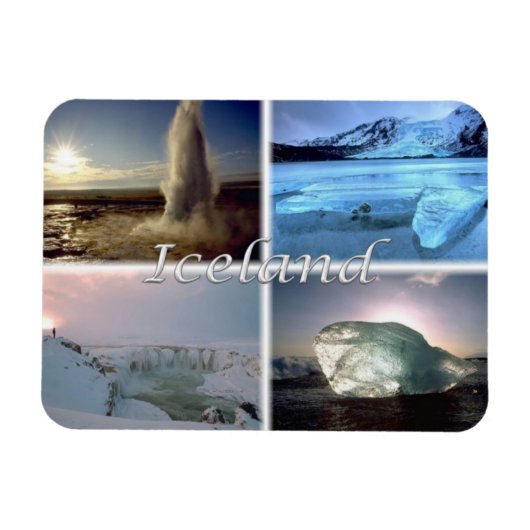 Magnet Flexible IS Islande - Jokulsarlon - Gullfoss - (Horizontal)