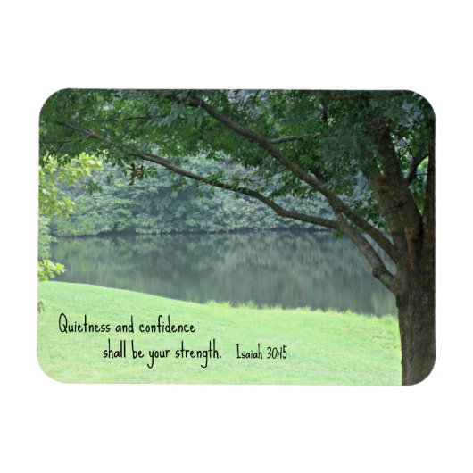 Magnet Flexible Isaiah 30:15 Quietness and confidence shall.. (Horizontal)