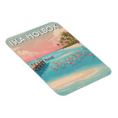Magnet Flexible Isla Holbox Voyage Plage Mexique (Côté Droit)