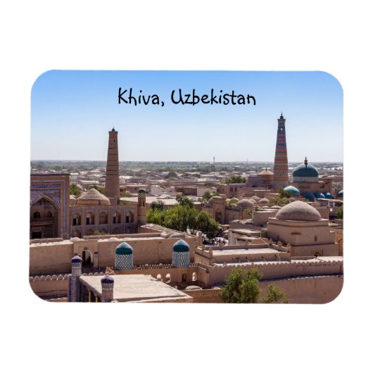 Magnet Flexible Islam Khodja Mosquée et Citadel Kunya-ark - Khiva (Horizontal)