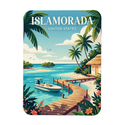 Magnet Flexible Islamorada Floride (Vertical)