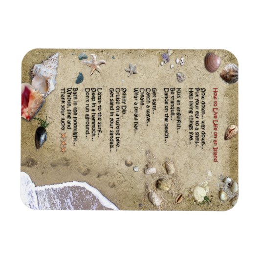 Magnet Flexible Island Life (Horizontal)