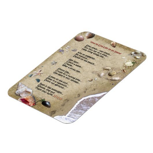 Magnet Flexible Island Life (Côté Gauche)