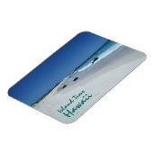 Magnet Flexible Island Time Hawaii paysage de plage souvenir aiman (Côté Gauche)