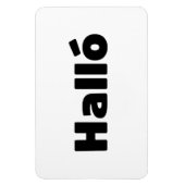 Magnet Flexible Islandais Halló { Hello ) Íslenska (Vertical)