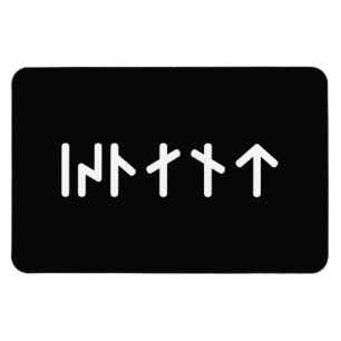 Magnet Flexible Islande ᛁᛋᛚᛅᚾᛏ ~ Runes Futhark jeune