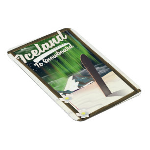 Magnet Flexible Islande au snowboard