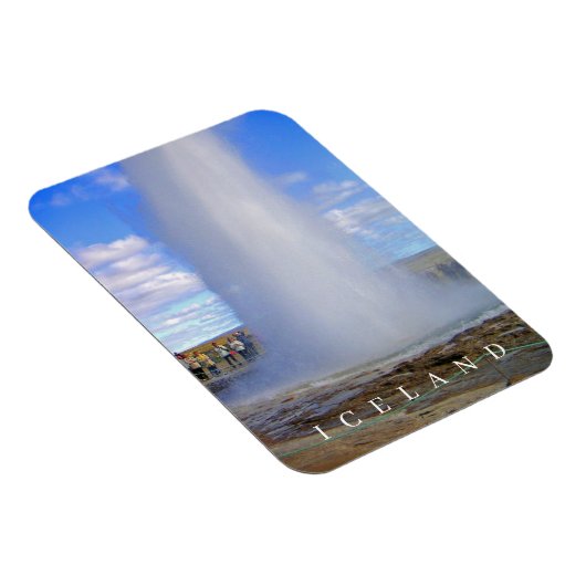 Magnet Flexible Islande geyser vue frigo aimant (Côté Droit)