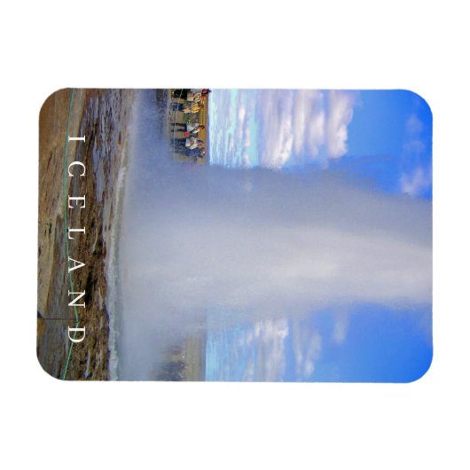 Magnet Flexible Islande geyser vue frigo aimant (Horizontal)