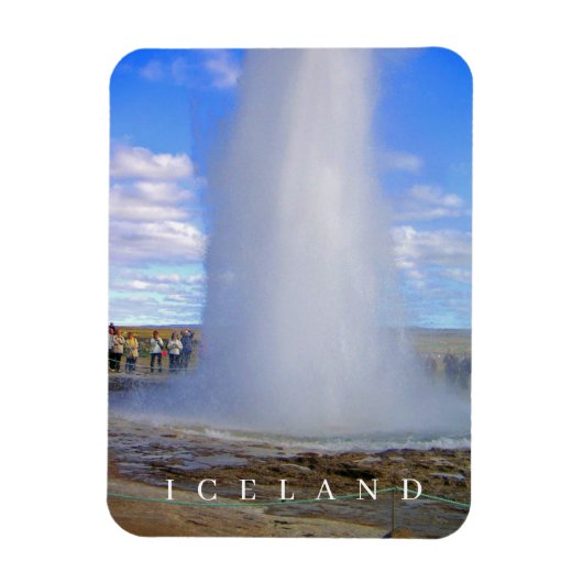 Magnet Flexible Islande geyser vue frigo aimant (Vertical)