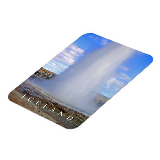 Magnet Flexible Islande geyser vue frigo aimant (Côté Gauche)
