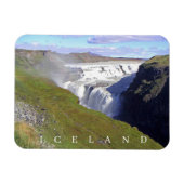 Magnet Flexible Islande Gullfoss Waterfall vue réfrigérateur aiman (Horizontal)