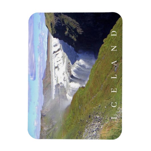 Magnet Flexible Islande Gullfoss Waterfall vue réfrigérateur aiman (Vertical)