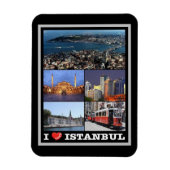 Magnet Flexible Istanbul - I Love - Turquie - (Vertical)
