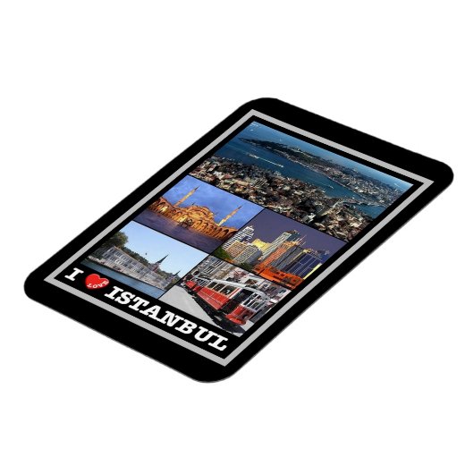 Magnet Flexible Istanbul - I Love - Turquie - (Côté Gauche)